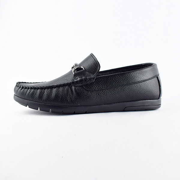 Moccasin pour homme confort 469-3 noir cuir    Mocassin homme Maroc
